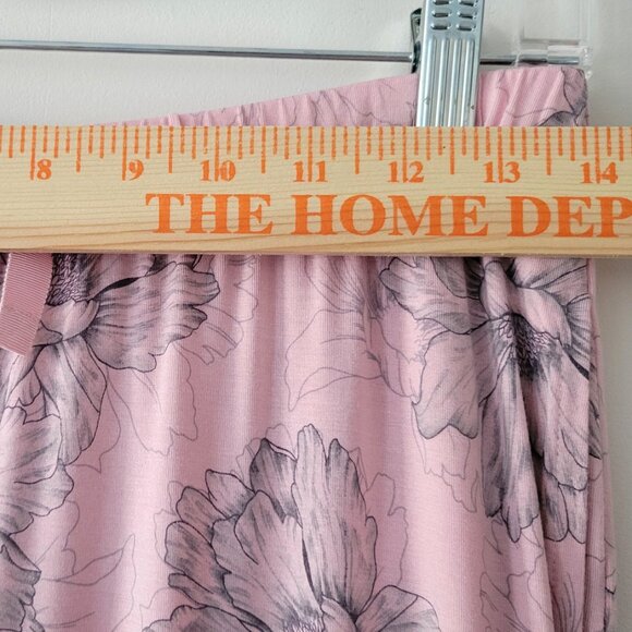 Victoria's Secret Modal Pajama Set Pink Floral Button Long Sleeve 2 piece S Tall - Picture 14 of 16